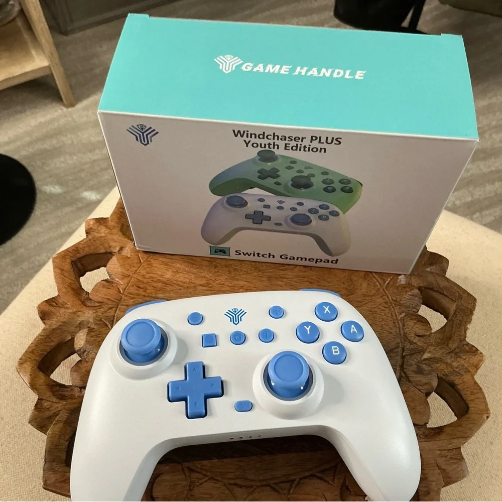 Youth Edition White & Blue Wireless Switch Controller